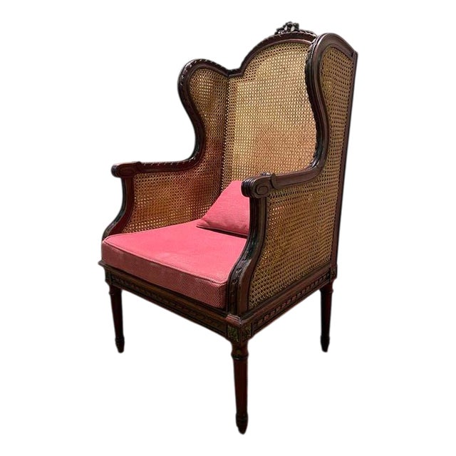 Louis Xvi Style Cane Armchair For Sale