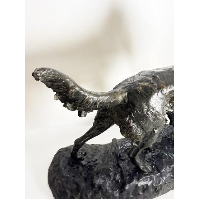 French Artist, Dog Sculpture, 19th Century, Terracotta For Sale - Image 6 of 18