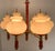 Brass Glass Ball Six Light Chandelier, 1950s For Sale - Image 6 of 10