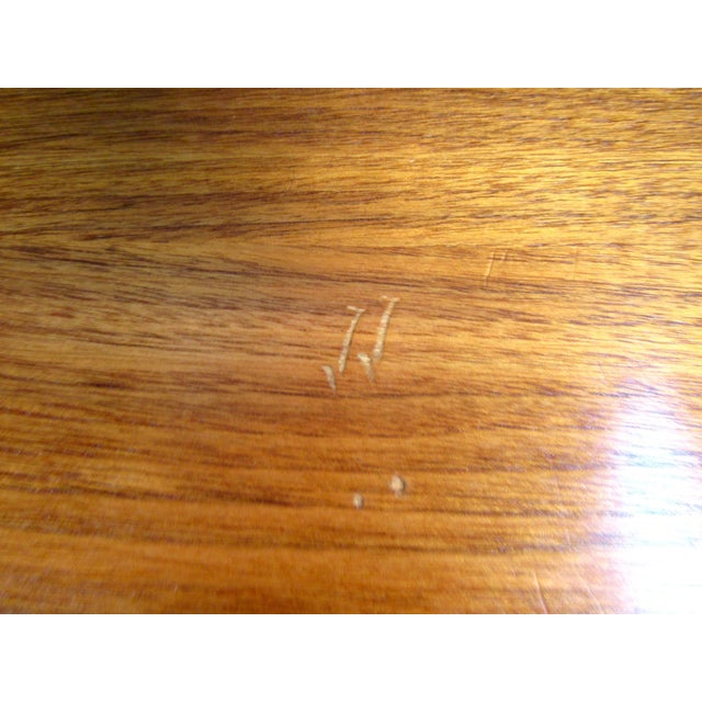 Wood 1960s Vintage Modern Walnut Writing Desk Attributed to Harvey Probber For Sale - Image 7 of 9
