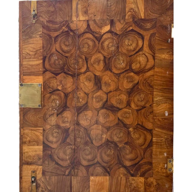 Fine William and Mary Oyster Veneer Cabinet on Chest For Sale - Image 10 of 11