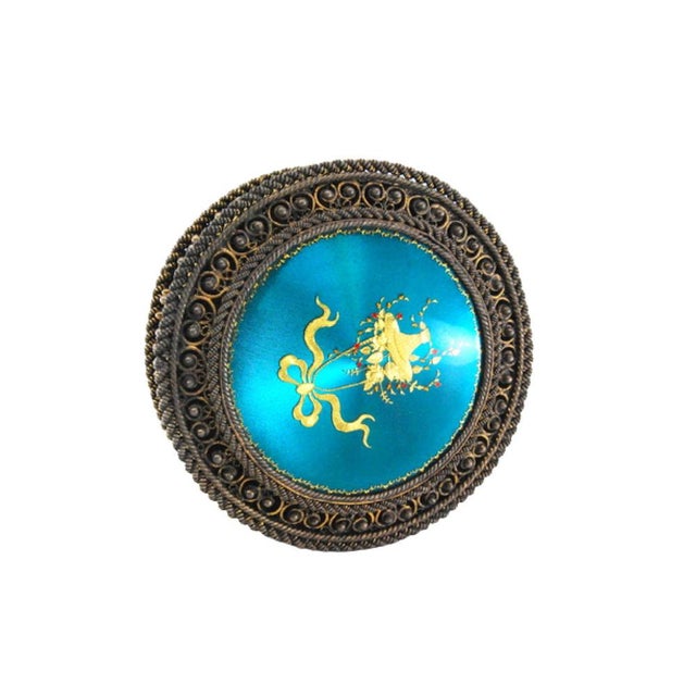 Rose-Plated Silver Box with Filigree and Lid Decorated with Floral Motifs For Sale - Image 12 of 12