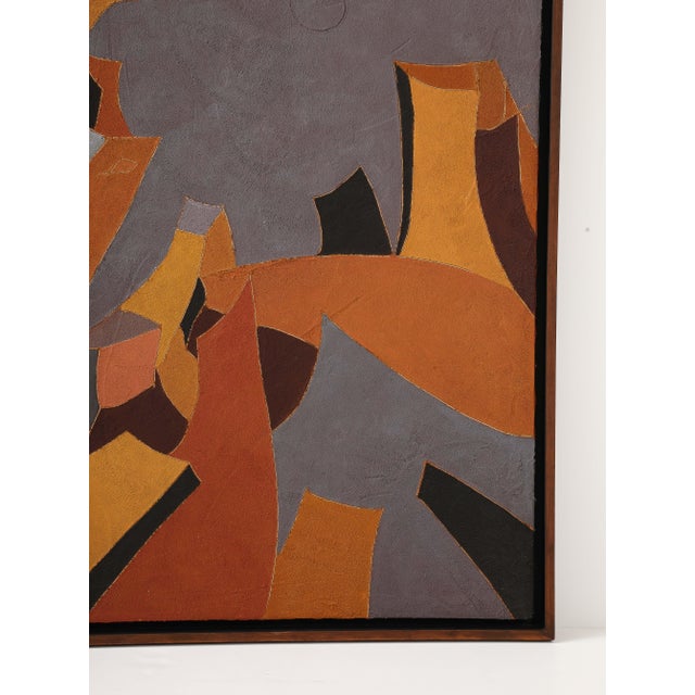 1980s Ciudad Gris Abstract Artwork By Mexican Artist Maricruz Hernandez Covarrubias For Sale - Image 5 of 9