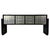 Italian Sideboard in Black Lacquer and Silver Leaf, 1950s For Sale - Image 10 of 10