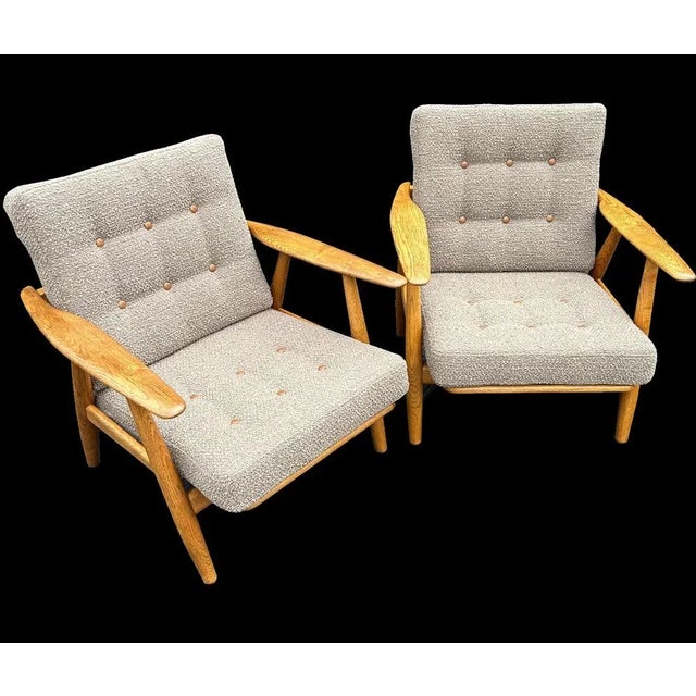 Wood Set of Model GE240 Cigar Chairs by Hans Wedgner for Getama, 1960s For Sale - Image 7 of 7
