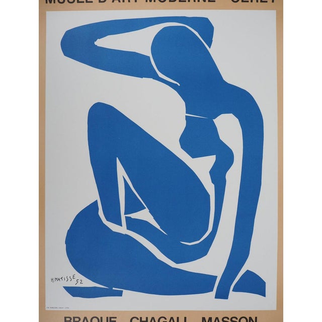 Henri Matisse (1869-1954) (after) Graceful Blue Nude Color lithograph poster Signed in the plate On poster paper, 52 × 76...