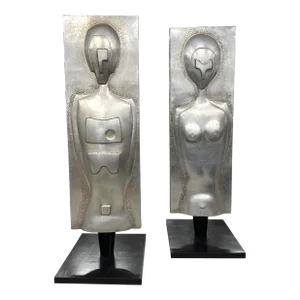 Roy Rasmussen 1971 Monumental Aluminum Sculptures - A Pair