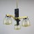 Italian Hanging Lamp with Murano Glass Shades, 1970s For Sale - Image 6 of 7