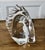 An Elegant Crystal Head of a Horse Signed by Daum of Nancy France A wonderful piece in excellent condition with a very...