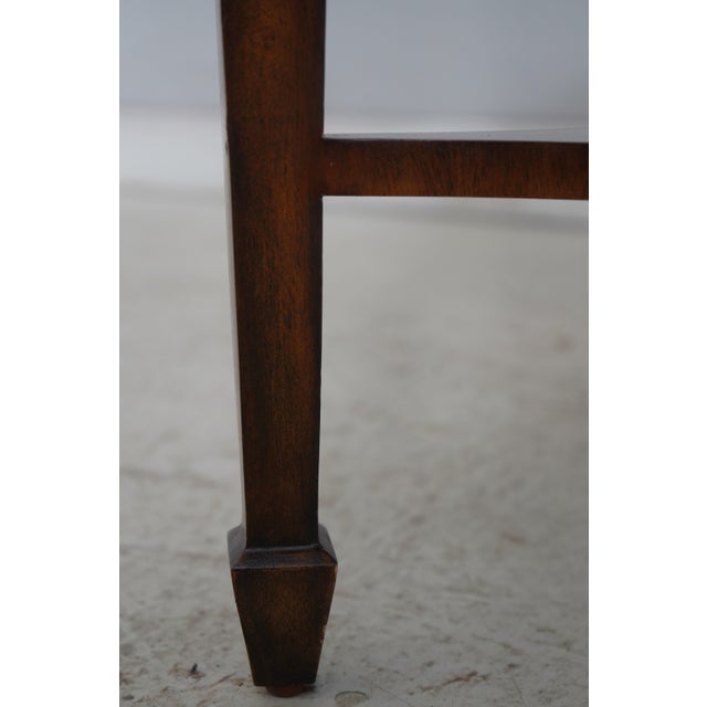 Maitland Smith Mahogany Inlaid Occasional Table For Sale - Image 16 of 17
