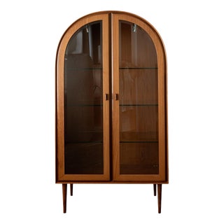 Mid-Century Teak Arched Display Cabinet from Brinkmann, 1980s For Sale