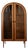 Mid-Century Teak Arched Display Cabinet from Brinkmann, 1980s For Sale
