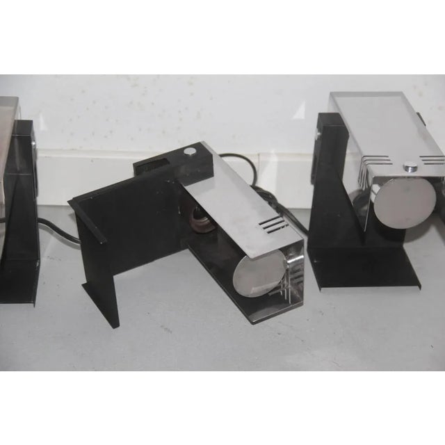 Minimalist Steel Table Lamp, 1970s For Sale - Image 9 of 11