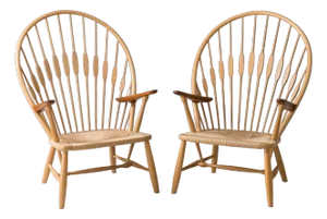 1960s Pair of Hans Wegner Peacock Chairs