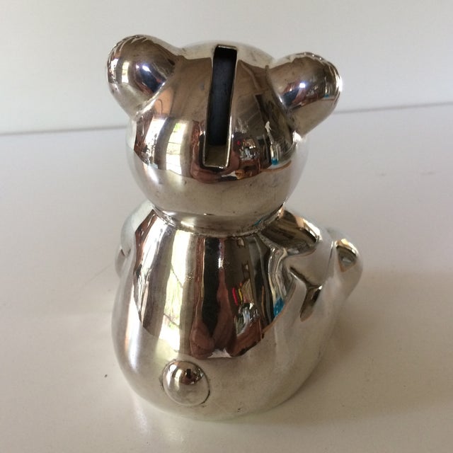 Vintage Lenox Silver Plated Bear Piggy Bank Chairish