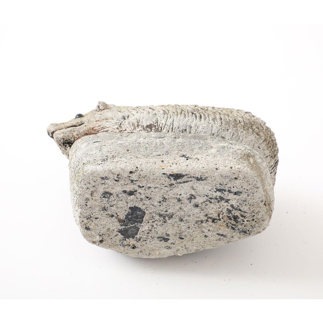 Reconstituted Stone Hedgehog Garden Ornament, 20th Century For Sale - Image 12 of 12