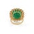 VRJewels 18.05 Ct Emerald & 2.72 Ct Diamond 14k Yellow Gold Statement Ring Size 6.5 For Sale - Image 10 of 17