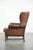 2000 - 2009 English Cowhide Wing Armchair For Sale - Image 5 of 13