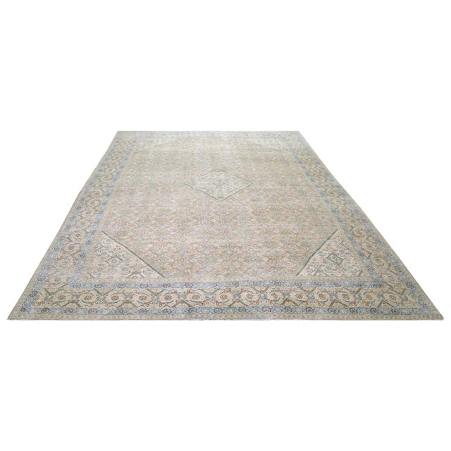 Vintage Turkish Anatolian Hand-knotted with care using traditional rug-making techniques, this wool rug blends timeless...