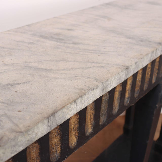 English Breakfront Console Table For Sale - Image 10 of 11
