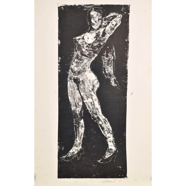 1960s Albert Goltjakov, Nude Act, 1964, Monotype For Sale - Image 5 of 5
