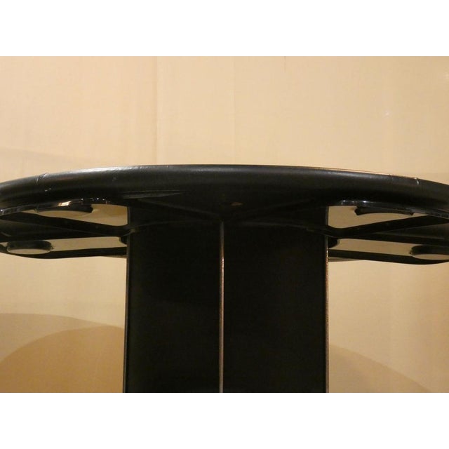 Game Table in Leather and Steel, Italy, 1970s For Sale - Image 18 of 18