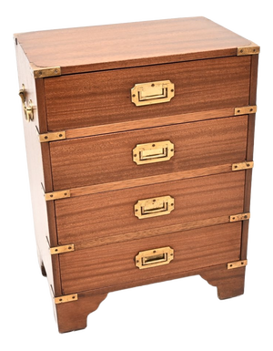 Antique Military Campaign Style Chest of Drawers, 1930