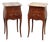 1920s Pair of French Louis XV Style Rosewood Side Tables Nightstands For Sale