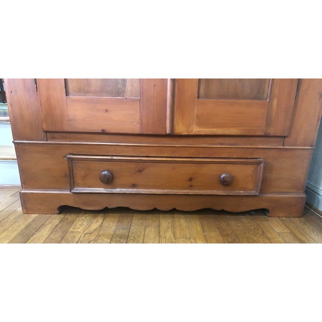 Victorian Late 19th Century Victorian Walnut Armoire For Sale - Image 3 of 15