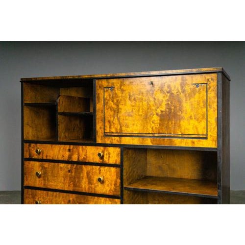 Art Deco Highboard in Birch For Sale - Image 13 of 18