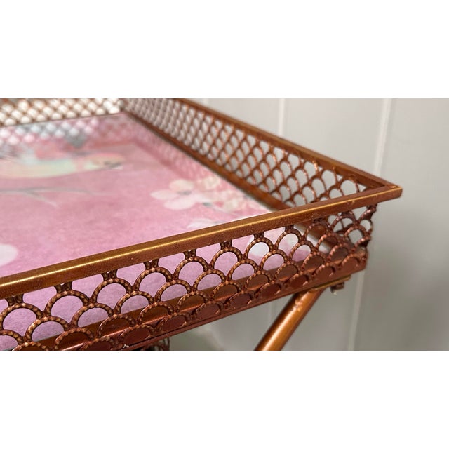 Burgundy Decorative Nesting Tables - 3 For Sale - Image 8 of 11
