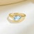 Kai Fine Jewelry Kai Gloria 1.50ctw Pear Natural Aquamarine Ring Size 6 in 14k Yellow Gold For Sale - Image 4 of 7