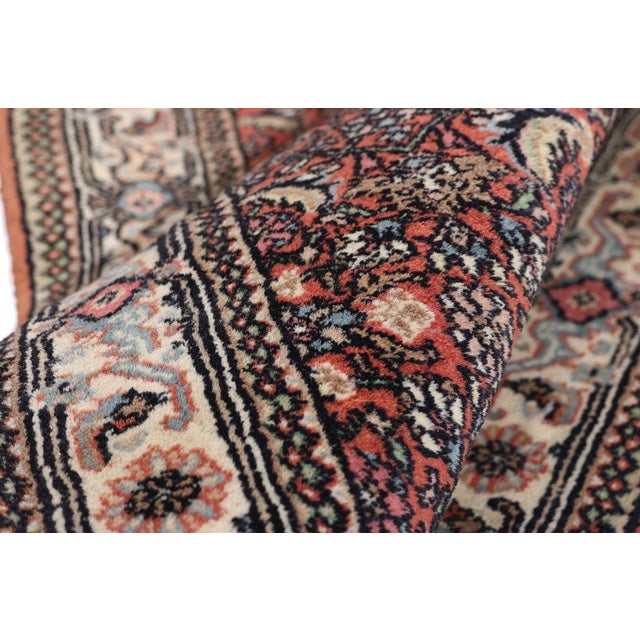 Vintage Indian Bijar Rug Runner, 02'07 X 09'11 For Sale In Dallas - Image 6 of 10