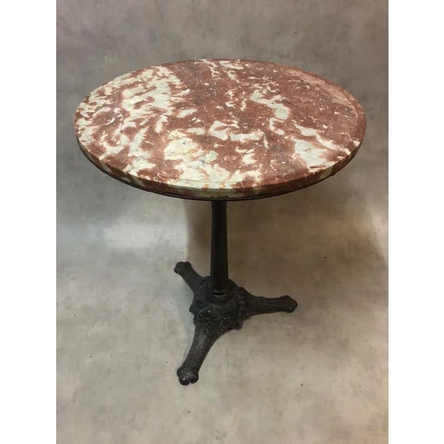 Antique Cast Iron and Marble Pedestal For Sale - Image 14 of 14