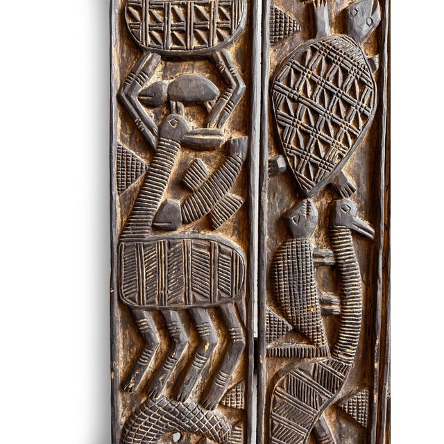 Tribal Vintage Nupe Door Panel For Sale - Image 3 of 6
