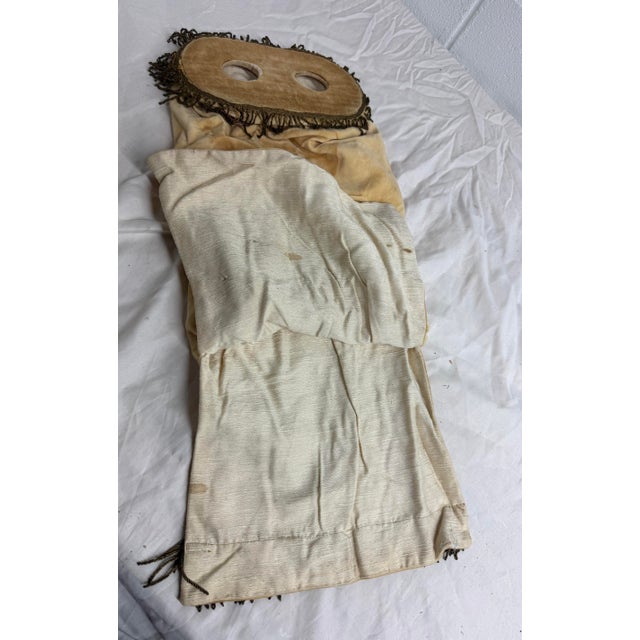 Rare Antique Hand Embroidered Judaica Jewish Memorial Torah Mantel Scroll Cover For Sale In New York - Image 6 of 6