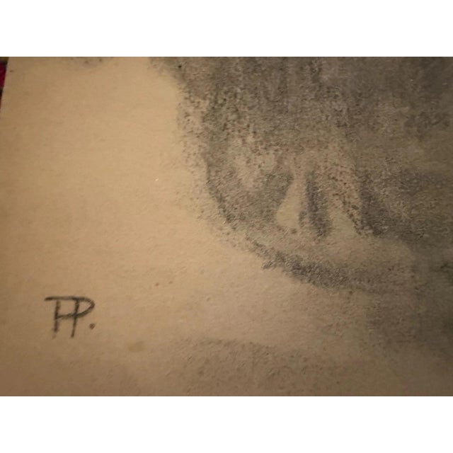 1920s Heinrich Pforr, Uncle Wilhelm Bauer, Working in the Fields in the Schwalm Region, Charcoal on Paper For Sale - Image 5 of 13