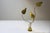 Vintage Italian Leaf Floor Lamp in Hammered Brass by Tommaso Barbi, 1970s For Sale - Image 18 of 18