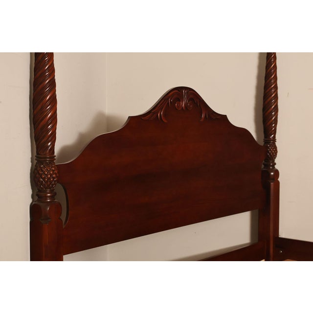 Wood Ethan Allen 'British Classics' King Poster Bed For Sale - Image 7 of 18