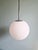 1970s Large Pendant Light in Satin White Opal Glass from Glashütte Limburg, 1970s For Sale - Image 5 of 14