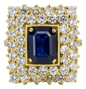 Late 20th Century Keith Davis Sapphire Ring, Size 5.75