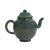 Chinese Teal Blue Glaze Yixing Zisha Clay Teapot Display Art For Sale - Image 4 of 6