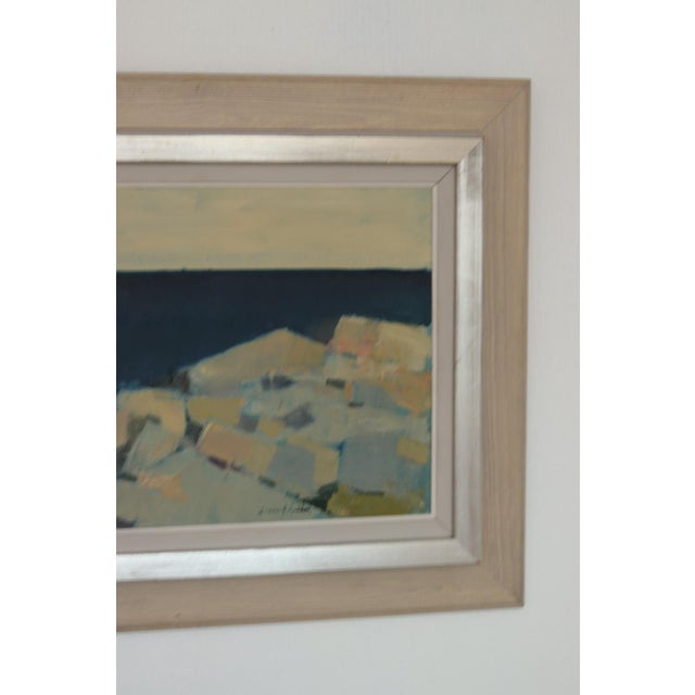 Arne Aspelin, Coastal Landscape, 1950s, Oil on Canvas, Framed For Sale - Image 9 of 18