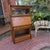 Antique Macey quartersawn or tiger oak barrister bookcase. The top with diamond shaped lighted glass. A slant front...