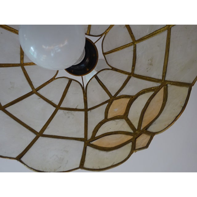 Vintage Glass Pendant Light, 1970s For Sale - Image 10 of 11