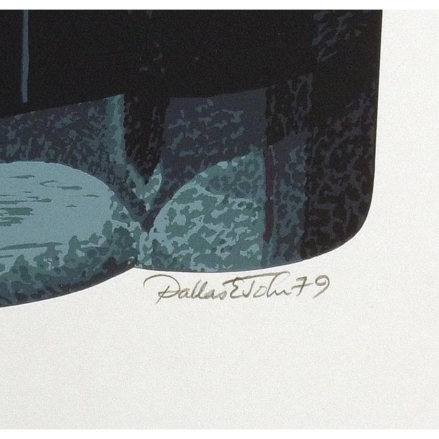 "Rock-Ola 1426" unframed original limited edition serigraph art print of a realistic old jukebox music player by American...