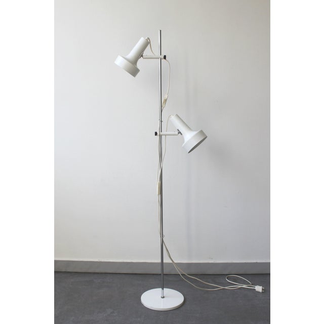 Metal Two-Spot Floor Lamp by J. Junge, Denmark, 1970 For Sale - Image 7 of 9