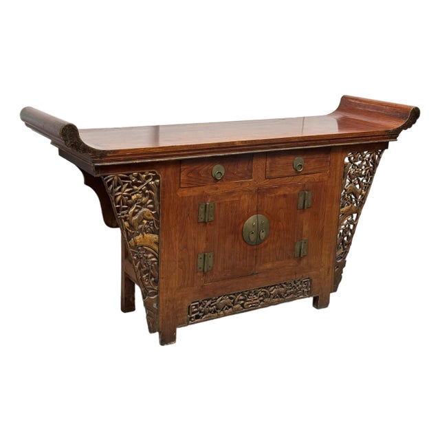 Antique Chinese Tongzhi Style Altar Cabinet For Sale