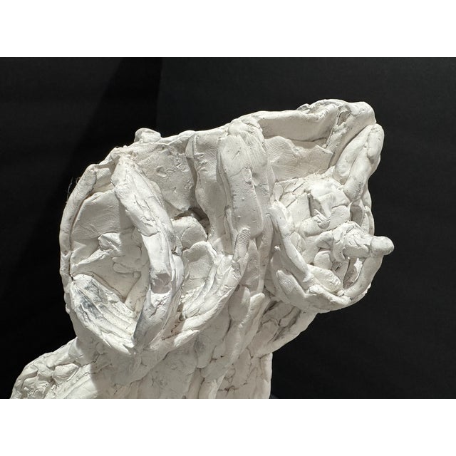 Larry Mohr Plaster Heavy Textured Female Torso Sculpture Signed From Artist Estate For Sale In Atlanta - Image 6 of 8
