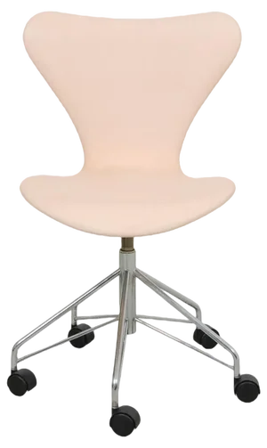 Seven Office Chair Model 3117 Natural Leather by Arne Jacobsen for Fritz Hansen, 1990s